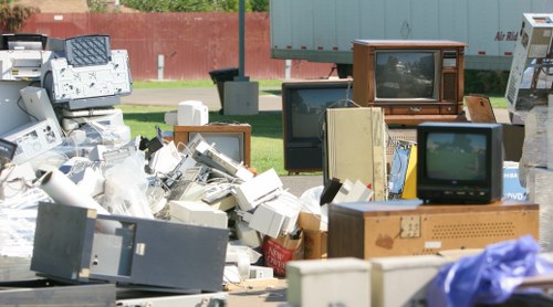 Local transfer station where office recyclables are processed